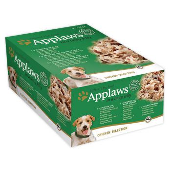  Applaws Dog Wet Food Chicken Jelly Multipack 8 X 156G TIN 