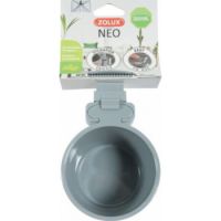 NEO RODENT CAGE PLASTIC FEEDER - GREY 300ML