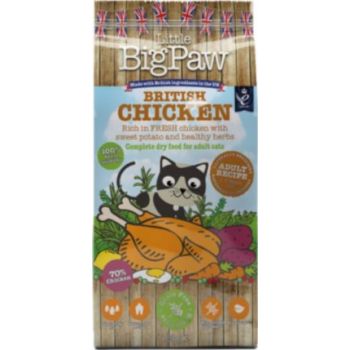  Little Big Paw Cat Dry Food British Chicken for Adult Cats  1.5kg 