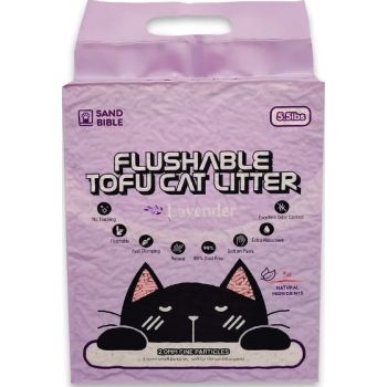  Sand Bible Flushable Tofu Cat Litter Lavender  -2.5KG / 5.5LB 