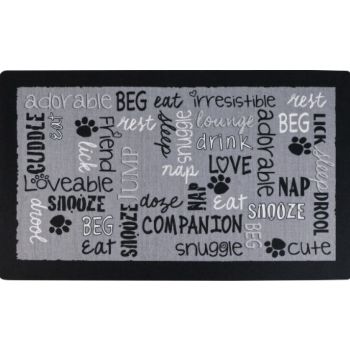  Drymate Mats For Dogs & Cats LINEN BLACK 12 X 20 Inch/30 Cms X 50 Cms 