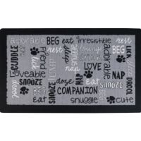 Drymate Mats For Dogs & Cats LINEN BLACK 12 X 20 Inch/30 Cms X 50 Cms