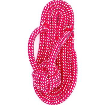  PETS CLUB SLIPPER SHAPED NATURAL COTTON CHEW TOYS FOR DOGS-DARK PINK ,SIZE: 15 CM 