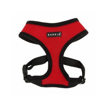  PUPPIA SOFT HARNESS RED S  Neck 9" Chest 12-19" 