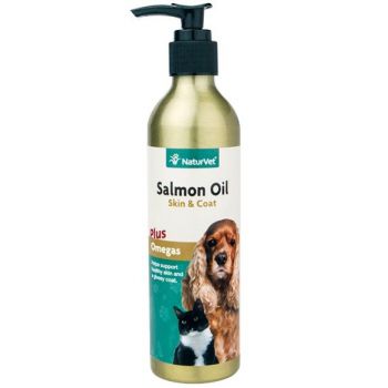  NaturVet Unscented Salmon Oil for Dog and Cat, 17 oz 