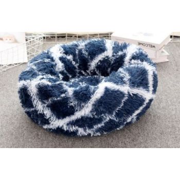  Pado Pet Fluffy Donut Cushion - Pattern Blue XL 