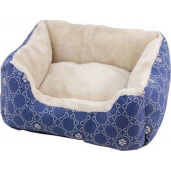  Pawise Square Dog Bed, Blue - 19" 