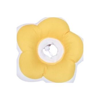  Cozy Paws Flower Shape Soft Pet Recovery Collar -Yellow Small 