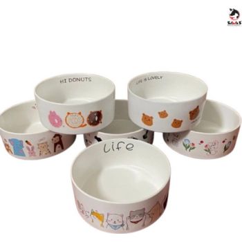  Saas Pet Ceramic Bowl 12.5 Cm 1PCS Assorted Design 