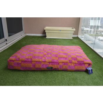  DOCTOR PET DOG BED RETRO WAVE MEDIUM VR02 PINK RETRO 85x55x15 