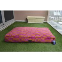 DOCTOR PET DOG BED RETRO WAVE MEDIUM VR02 PINK RETRO 85x55x15
