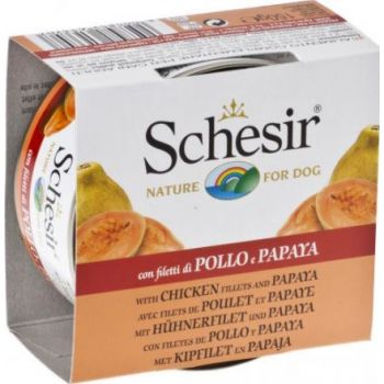  Schesir Chicken fillets with Papaya For Dog - C370 