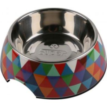  Pawsitiv Round Decal Bowl Checkers Small 