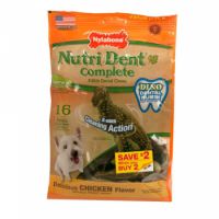 NutriDent Adult Filet Mignon 3 Point Bone, 16 Count Pouch