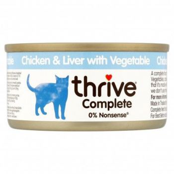  Thrive Complete Cat Chicken & Liver w/ Veg Wet 75G 