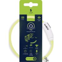M-PETS Flash Led Rechargeable Collar S Green