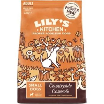  Lily's Kitchen Countryside Casserole with Chicken, Duck & Sweet Potatoes Small Dog Dry Food - 2.5KG 