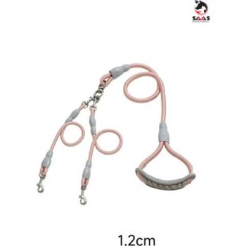  SAAS DOG ONE DRAG TWO LEASHES PINK  M 150 (1.2 +0.8) 