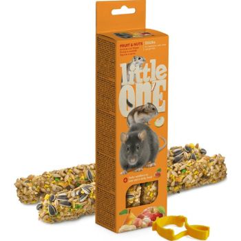  Little One Sticks for hamsters, rats, mice and gerbils with fruit and nuts 2x60g 