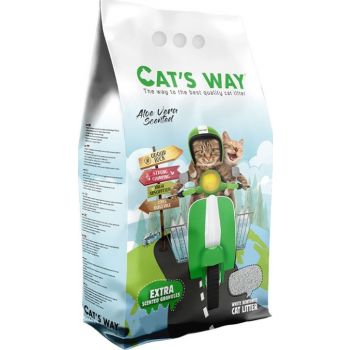  Cat's Way White Compact Aloe Vera Scented Cat Litter 10L 