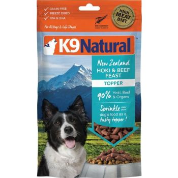  K9 Natural Freeze Dried Hoki And Beef Feast Topper 100g 