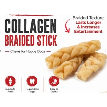 Petrix Natural Collagen Braided 6" - 3 Pcs 