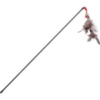 Cozy Paws Interactive Cat Teaser Wand Toy with Bell & Feather  1pcs