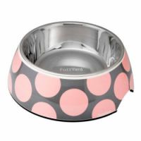 FuzzYard Pet Bowl Bubblelicious Pink Melamine - Medium
