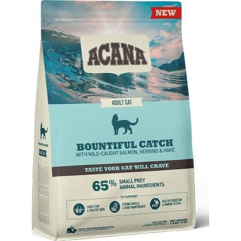  Acana Bountiful Catch Wild-Caught Salmon Herring & Hake Adult Dry Cat Food 4.5kg 