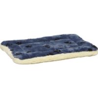 QuietTime Reversible Paw Print Fleece Pet Bed 24 inch