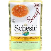 SCHESIR CAT POUCH SOUP- TUNA AND PUMPKINS 85GM