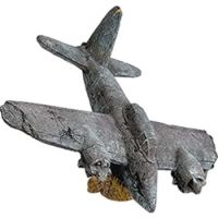 Beeztees Polyresin Airplane - Aquarium Decoration - 19x19x12.5 cm