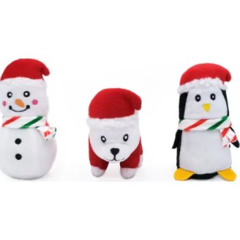  Zippypaws Christmas toys Festive Animals 3 Pack 
