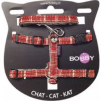 KILT CAT HARNESS & LEAD - RED / XS