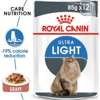  Royal Canin Cat Wet  Food - ULTRA LIGHT (POUCHES)Box of 12x85G 
