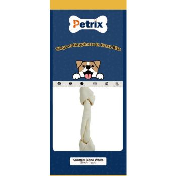  Petrix Knotted Bone White 9" - 1 Pcs 