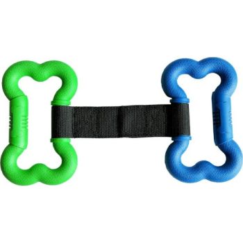  Miss Bear Colorful Two Chain Rubber Dog Chew Toy (Medium Dogs) 