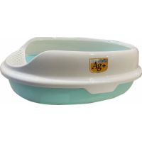 Nutrapet Small Open Cat Toilet L32cmX W43cmsXH14.3 Cms Blue