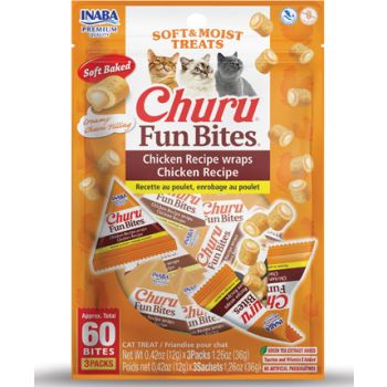  Inaba Churu Fun Bites Chicken Recipe Wraps Chicken Recipe – 3PCS/PK 