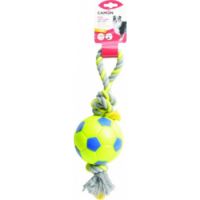Camon Tpr Ball With Rope And Squeaker