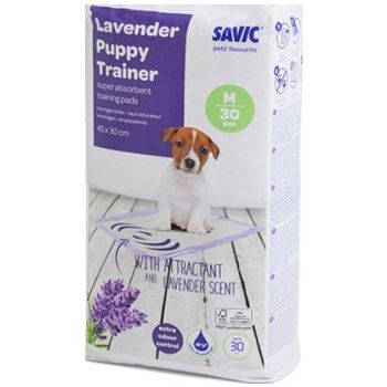  Savic Puppy Trainer Lavender Puppy Training Pads Medium 30pcs  45 cm x 30 cm 