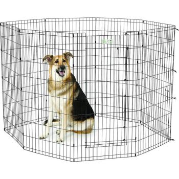  Midwest 48″ Black Exercise Pen with Full MAX Lock Door 