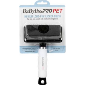  BaByliss PRO PET Long-Pin Slicker Dog Brush – Medium 
