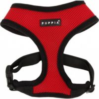 PUPPIA SOFT HARNESS-AC30 Red Medium