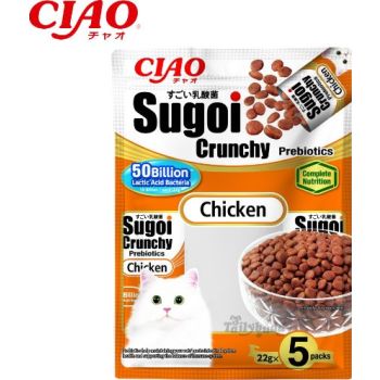  Inaba CIAO Sugoi Crunchy Chicken Flavor Plus Prebiotics 110g 