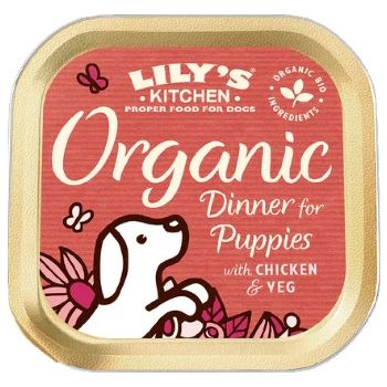  Lily's Kitchen Organic Dinner Wet Puppy Food - 150G 