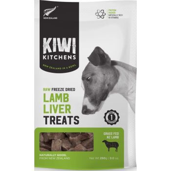  Kiwi Kitchens Raw Freeze Dried Lamb Liver Dog Treats 110g 