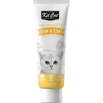  Kit Cat Daily Nutritional Supplement Gel For Cats & Kittens – Skin & Coat (120g) 