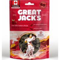 Great Jack’s Liver with Cranberry Recipe Grain-Free Dog Treats 7oz / 198gm