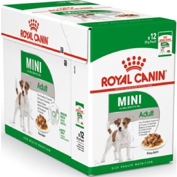  Royal Canin  Dog  MINI ADULT (WET FOOD - POUCHES)12x85 